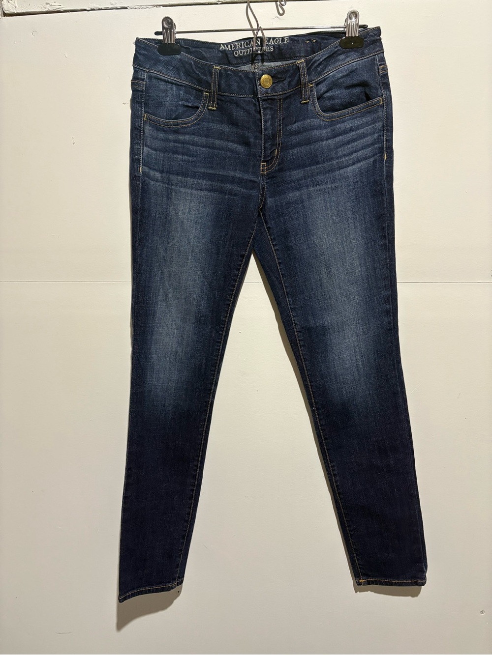 American Eagle Outfitters Dark Wash Women’s Jeggings Super Stretch Sz 10